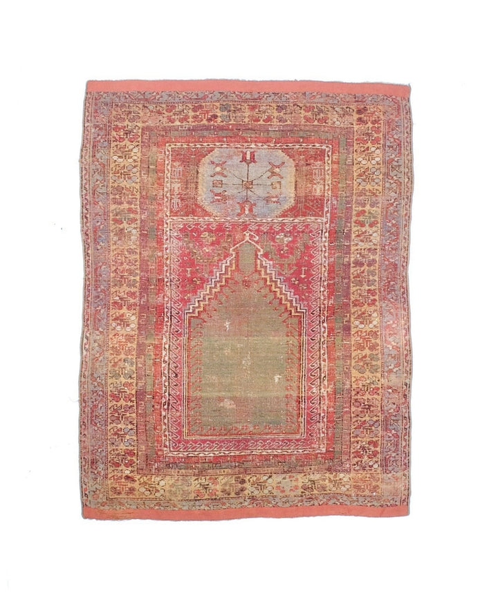 Antique Turkish Anatolian Rug 3'9" x 5’2"