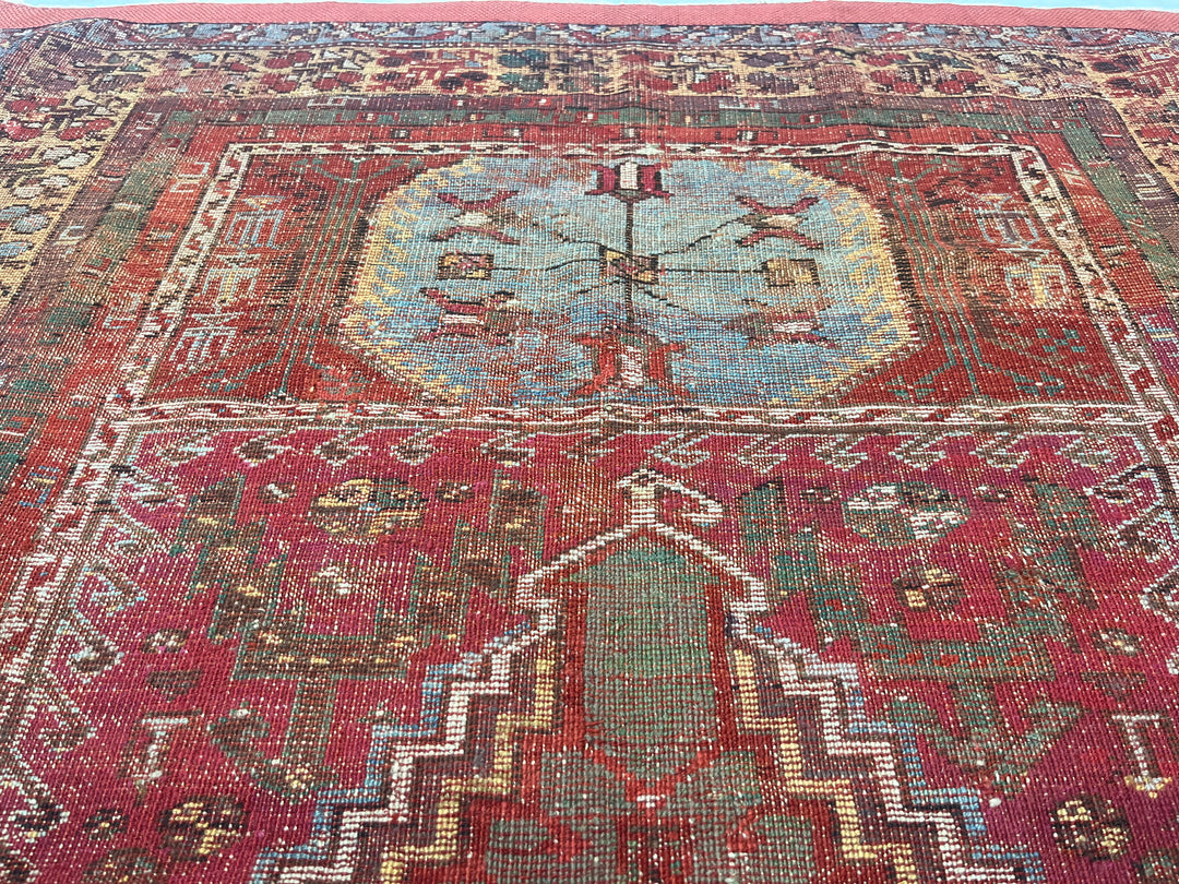 Antique Turkish Anatolian Rug 3'9" x 5’2"