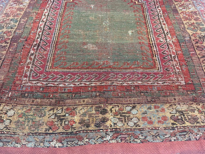 Antique Turkish Anatolian Rug 3'9" x 5’2"