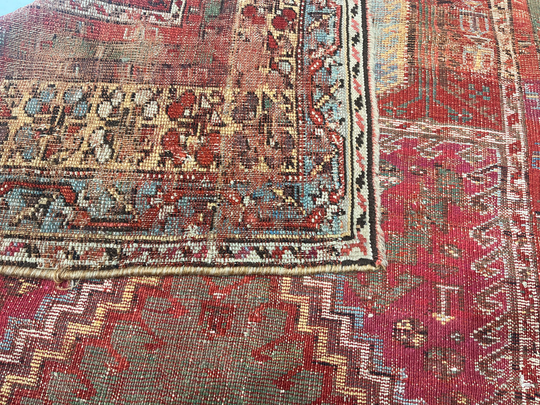 Antique Turkish Anatolian Rug 3'9" x 5’2"