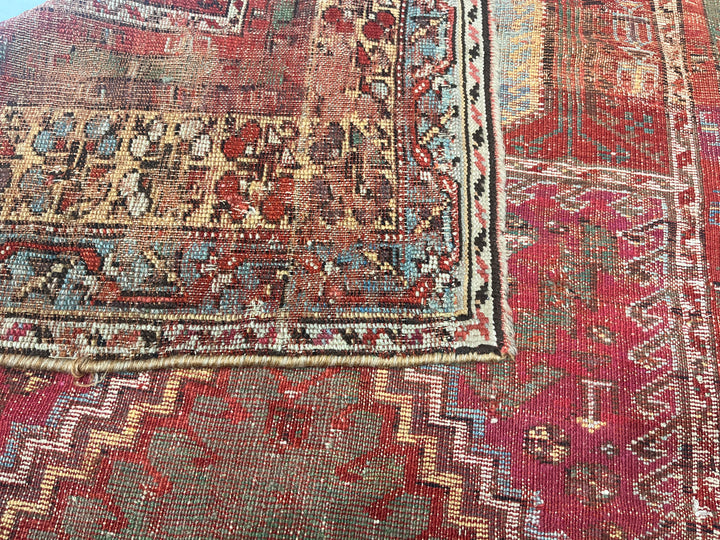 Antique Turkish Anatolian Rug 3'9" x 5’2"