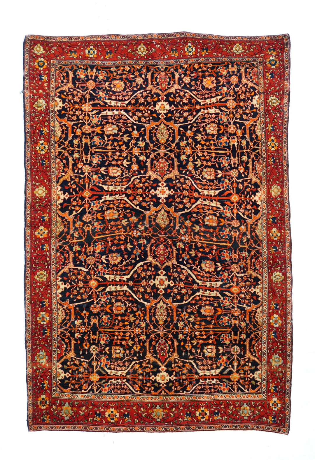 Antique Farahan Sarouk Rug 4'2'' x 6'7''