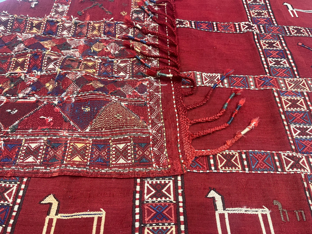 Antique Verneh Kilim Rug 5'7" x 7’0"