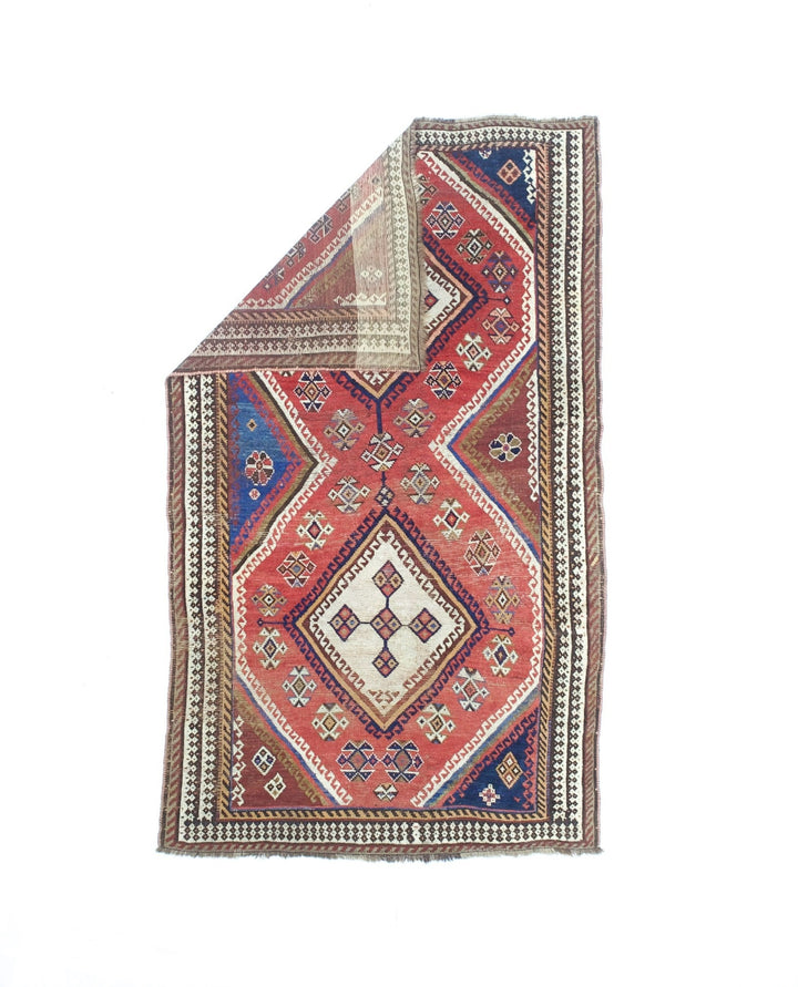 Fine Antique Persian Qashqai 4’3" x 7’3"