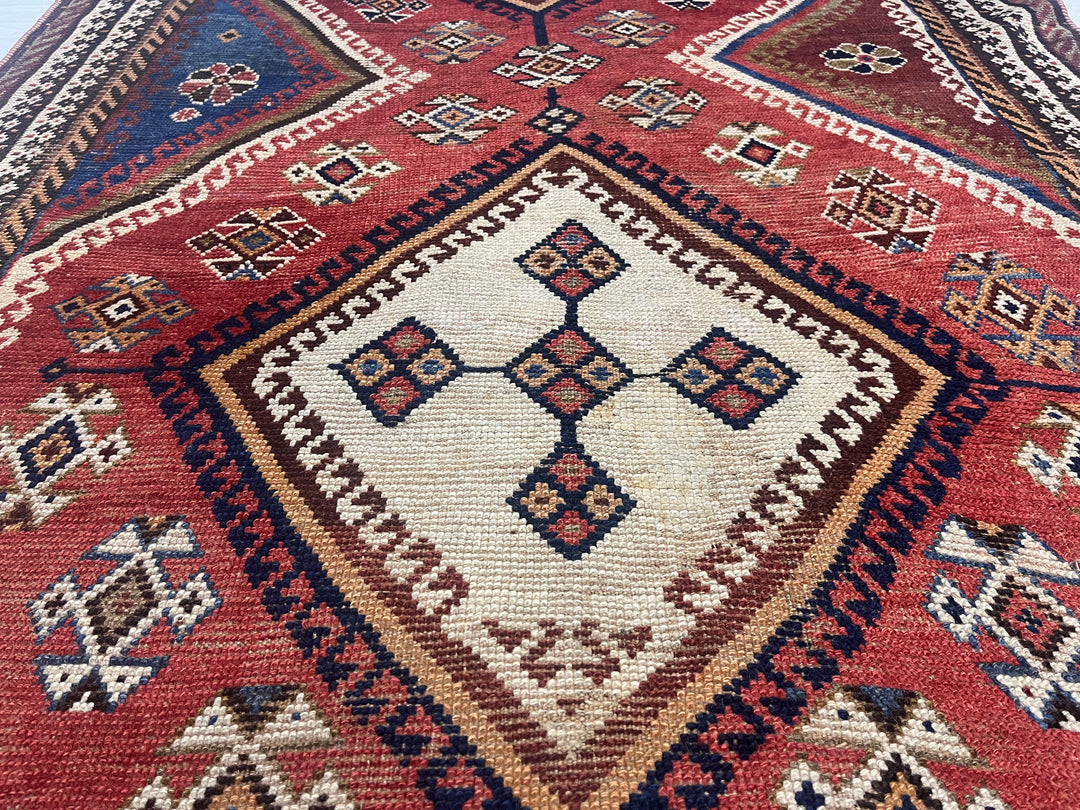 Fine Antique Persian Qashqai 4’3" x 7’3"