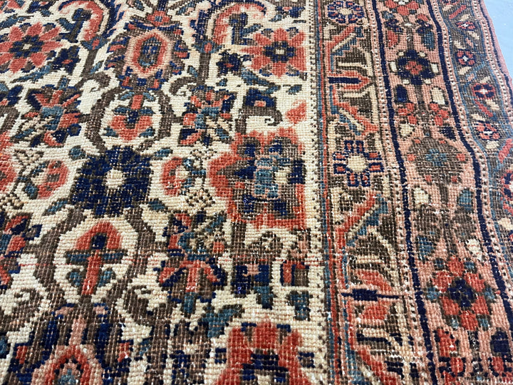 Antique Persian Afshar Rug 4'7" x 5’9”