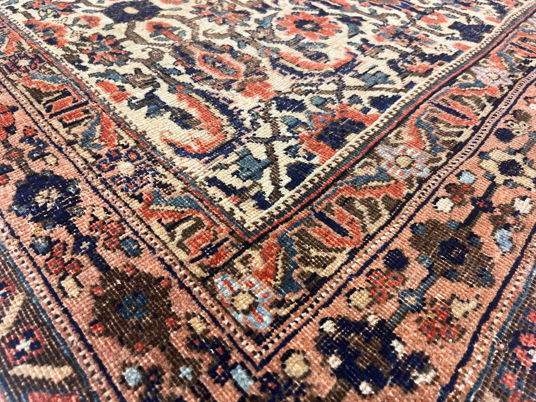 Antique Persian Afshar Rug 4'7" x 5’9”