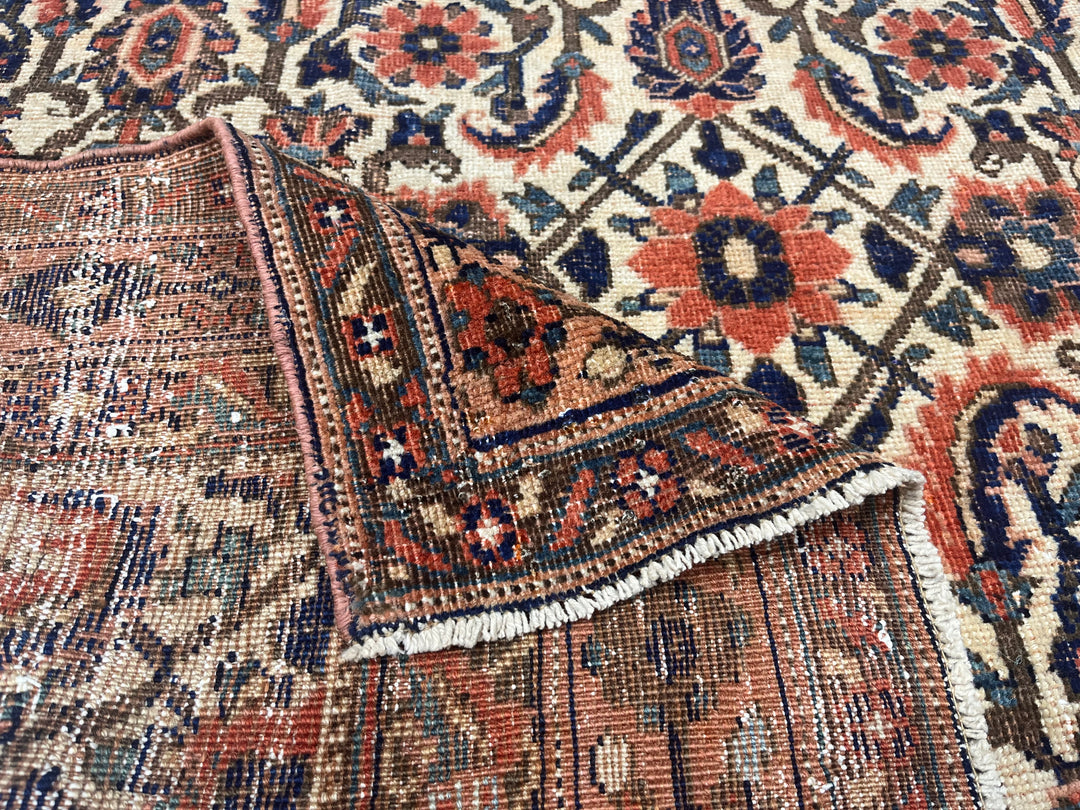 Antique Persian Afshar Rug 4'7" x 5’9”