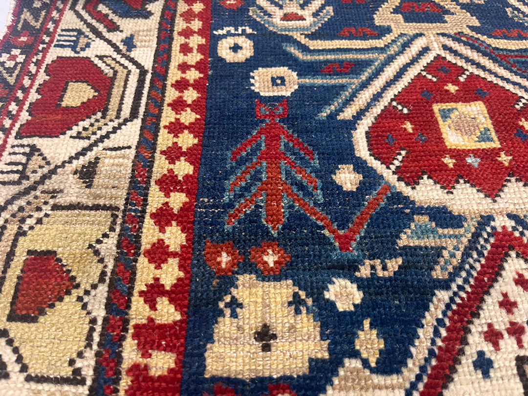 Antique Caucasian Kuba 3'9" x 4’10"