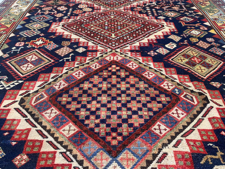 Antique Caucasian Karakashli 4'3" x 8’8”