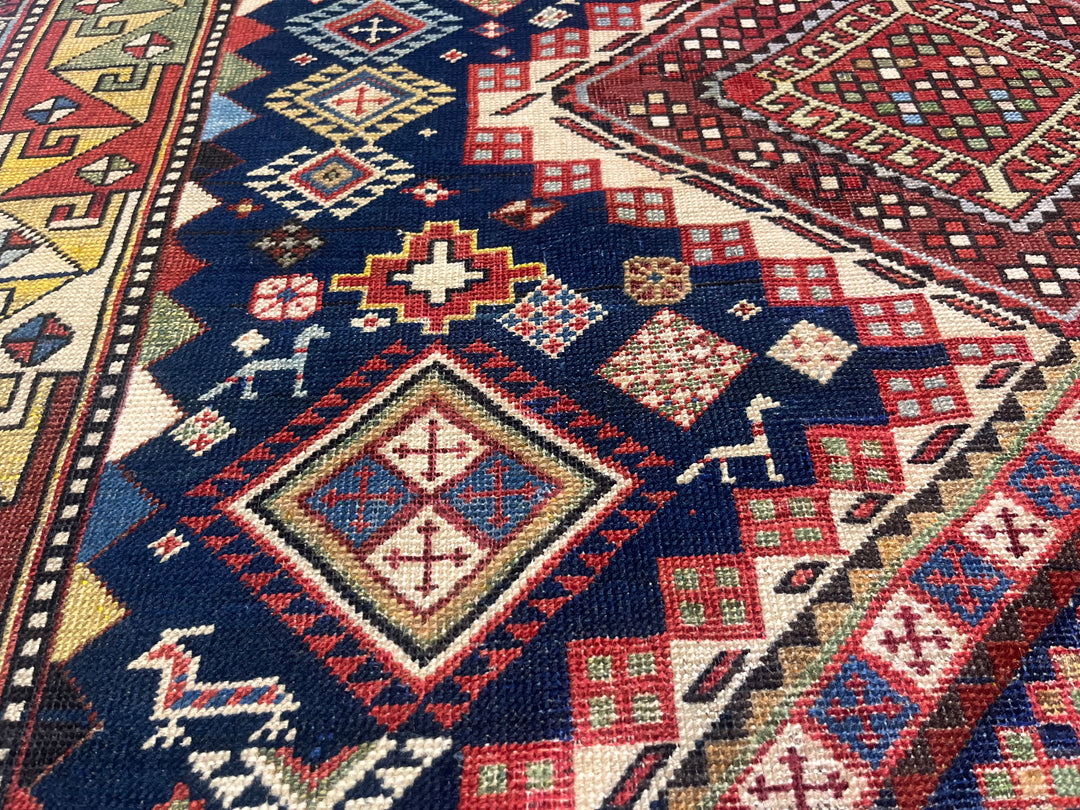 Antique Caucasian Karakashli 4'3" x 8’8”