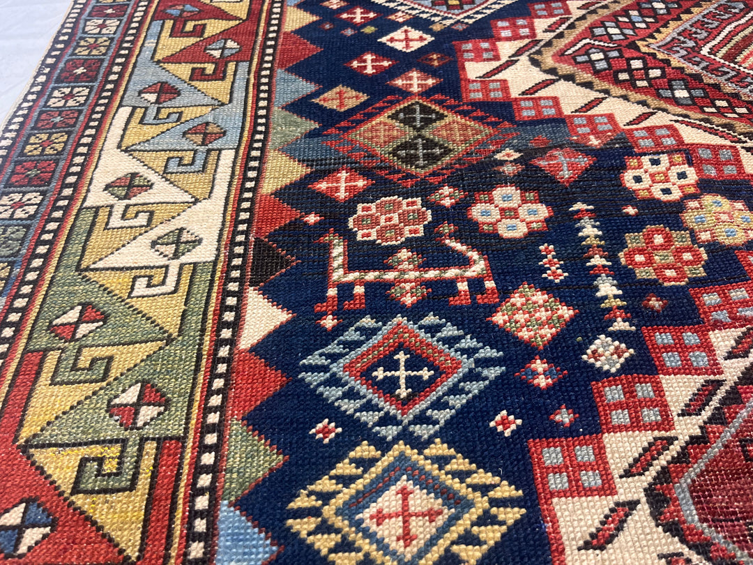 Antique Caucasian Karakashli 4'3" x 8’8”