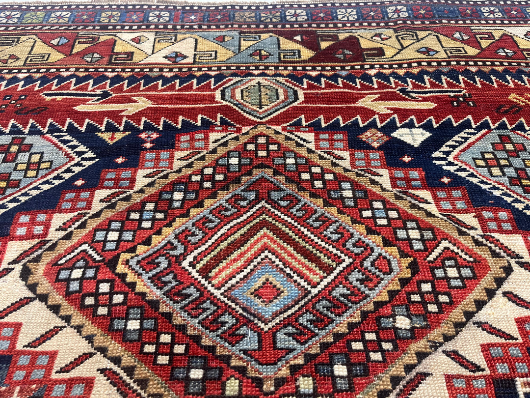 Antique Caucasian Karakashli 4'3" x 8’8”