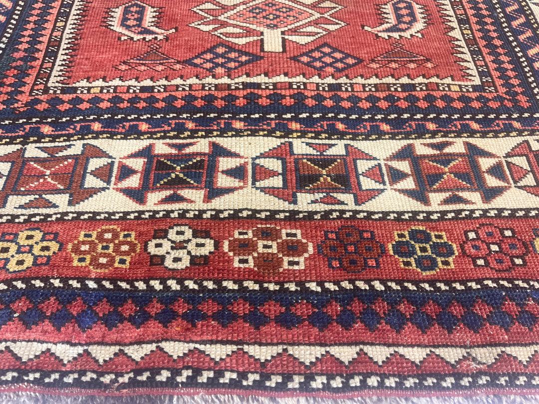 Antique Caucasian Kuba 3'8" x 4’11"