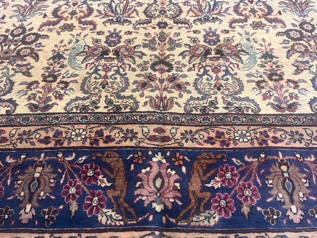 Antique Persian Tehran Rug 6’8" x 10’0"