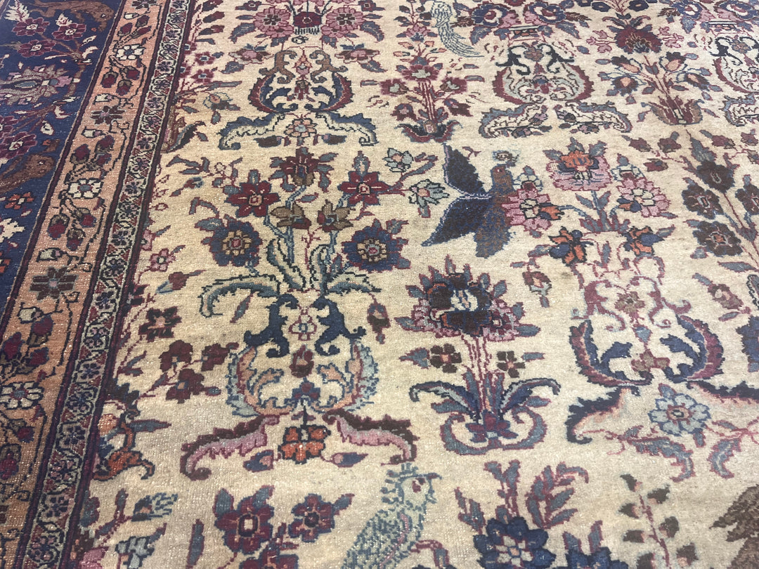 Antique Persian Tehran Rug 6’8" x 10’0"