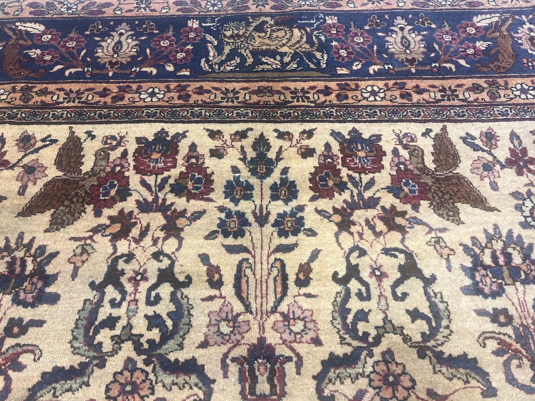 Antique Persian Tehran Rug 6’8" x 10’0"