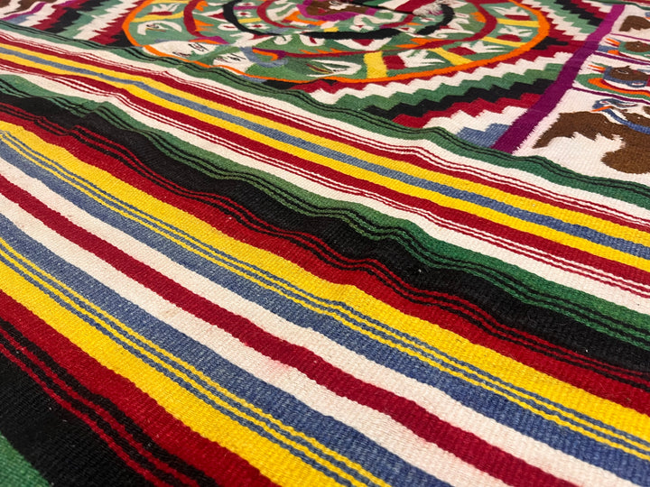 Antique Mexican Blanket 4'9" x 6’3”