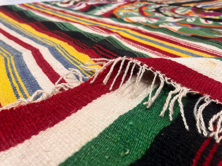 Antique Mexican Blanket 4'9" x 6’3”