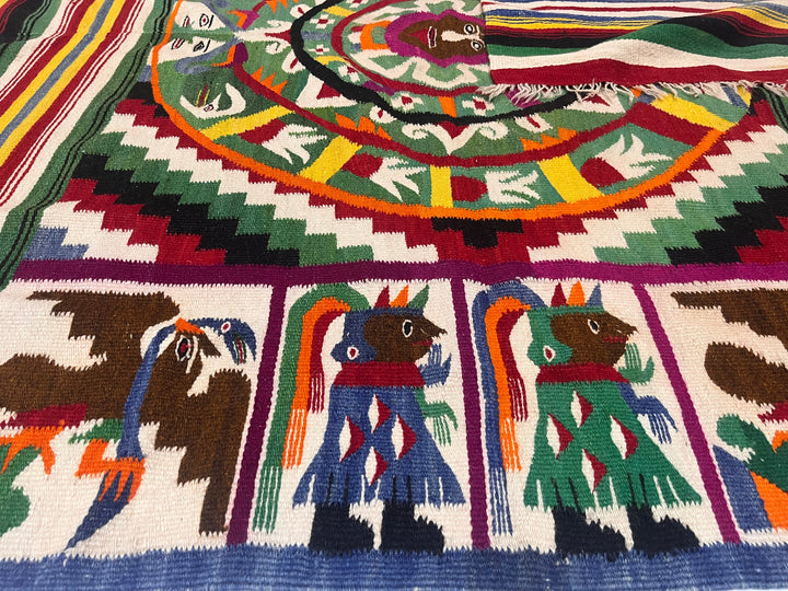 Antique Mexican Blanket 4'9" x 6’3”