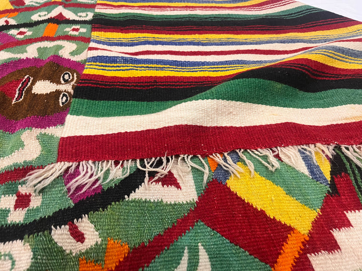 Antique Mexican Blanket 4'9" x 6’3”