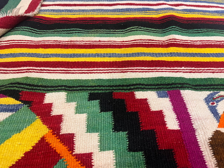 Antique Mexican Blanket 4'9" x 6’3”