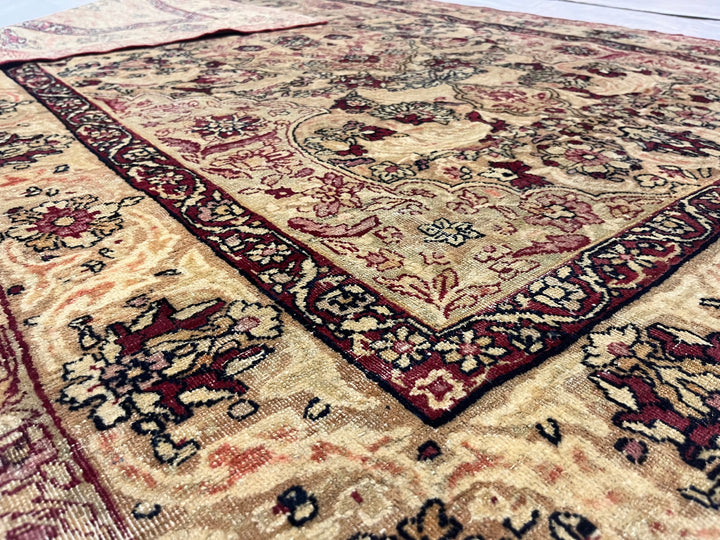 Antique Persian Lavar Kerman Rug 4’2” x 6’6"