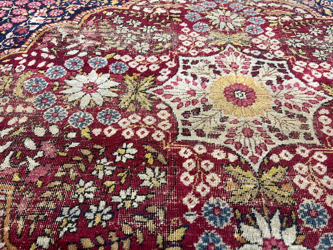 Antique Persian Lavar Kerman Rug 4'6" x 7’5”