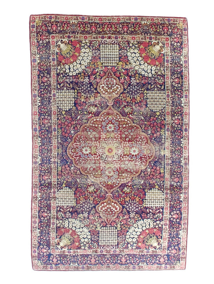 Antique Persian Lavar Kerman Rug 4'6" x 7’5”