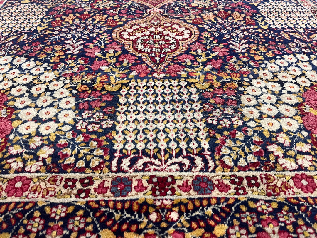 Antique Persian Lavar Kerman Rug 4'6" x 7’5”