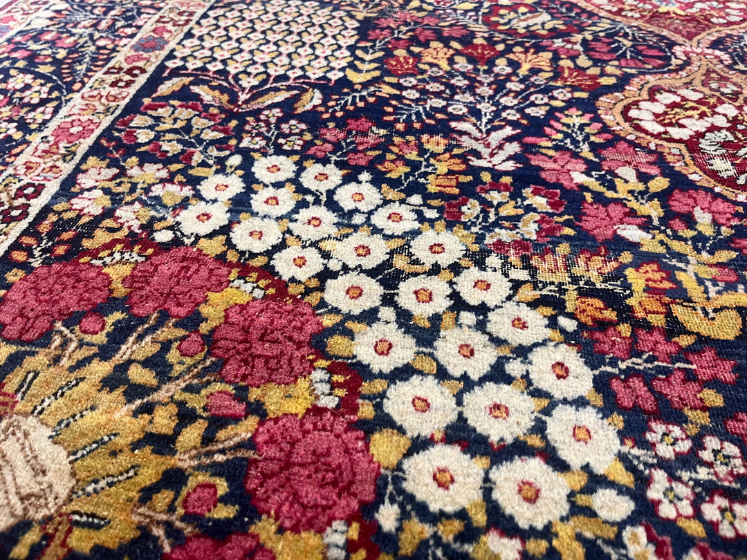 Antique Persian Lavar Kerman Rug 4'6" x 7’5”