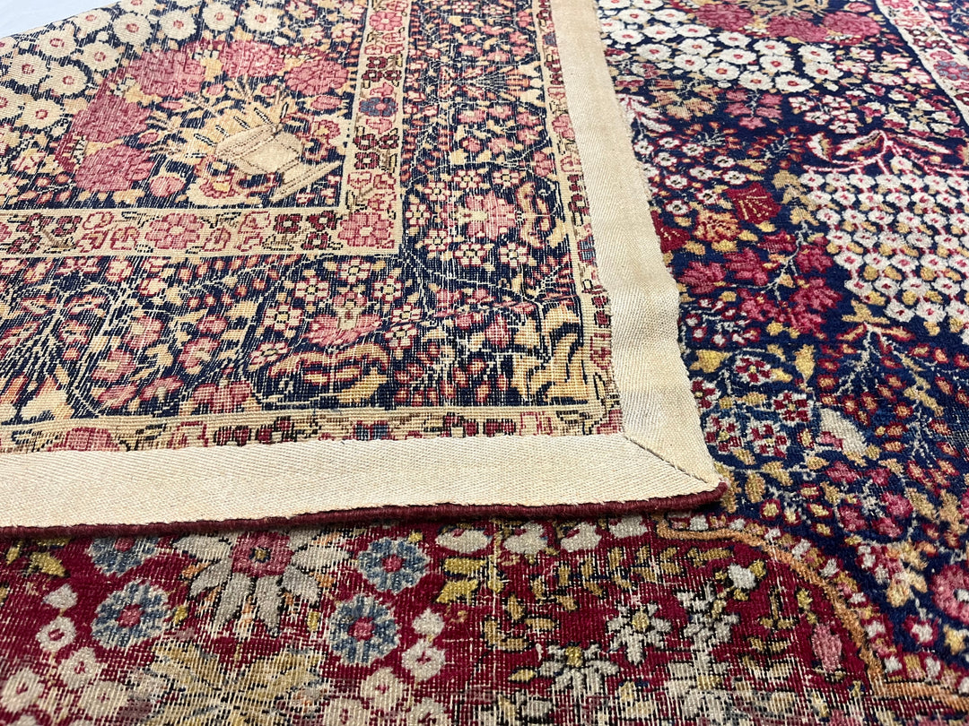 Antique Persian Lavar Kerman Rug 4'6" x 7’5”