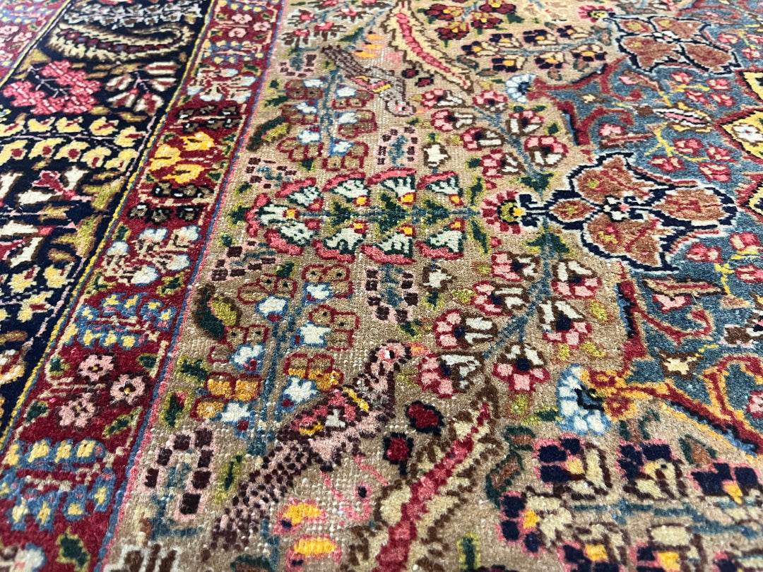 Antique Persian Lavar Kerman Rug 4’6" x 6’1"