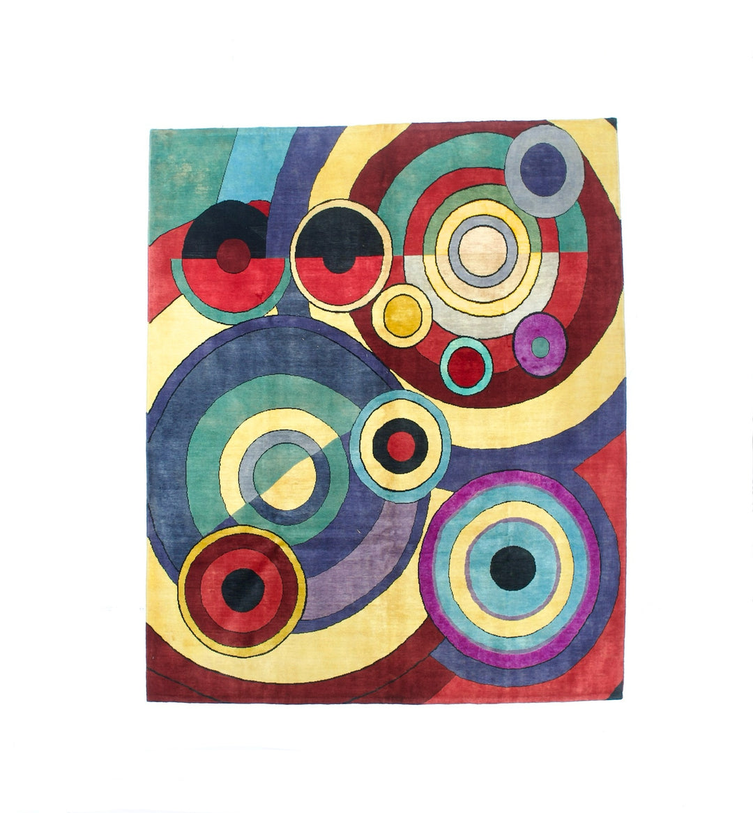 Fine Mid Century Sonia Delaunay Design 6’8" x 8’2”