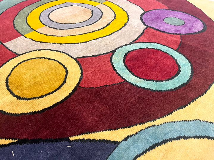 Fine Mid Century Sonia Delaunay Design 6’8" x 8’2”