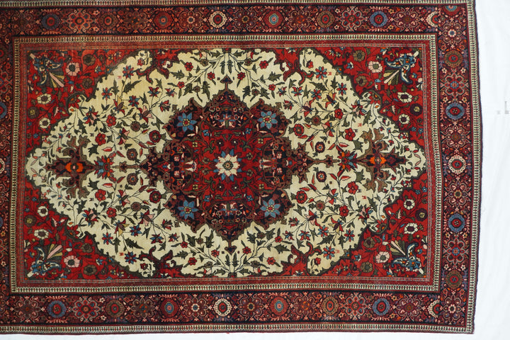 Antique Farahan Sarouk Rug 4'3'' x 6'4''