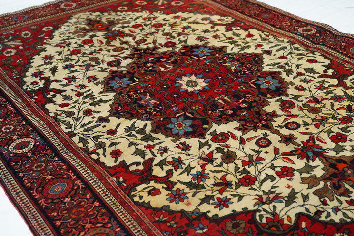 Antique Farahan Sarouk Rug 4'3'' x 6'4''