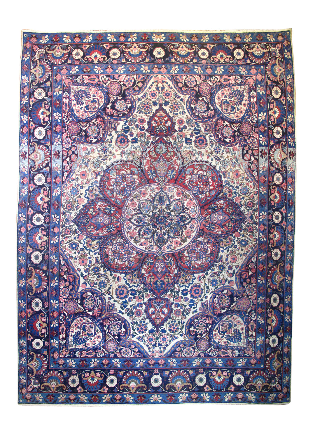 Antique Yazd Rug 9'6'' x 12'10''