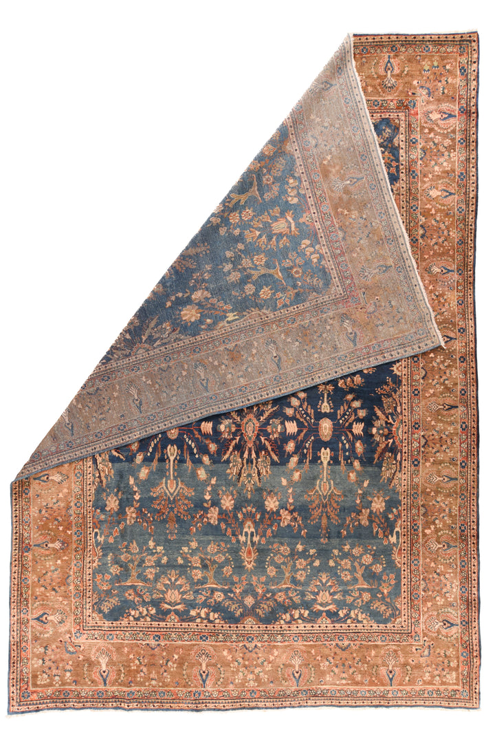 Antique Mohajeran Sarouk Rug 8'7'' x 12'5''