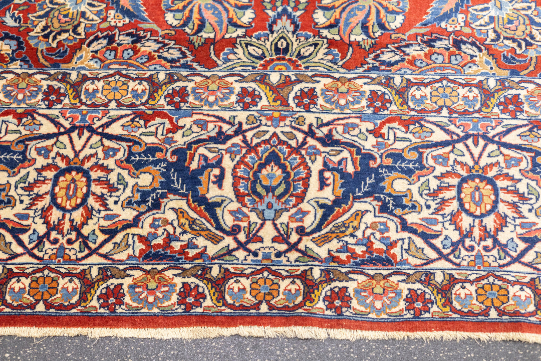 Antique Persian Isfahan Rug 9'0" x 12'0"