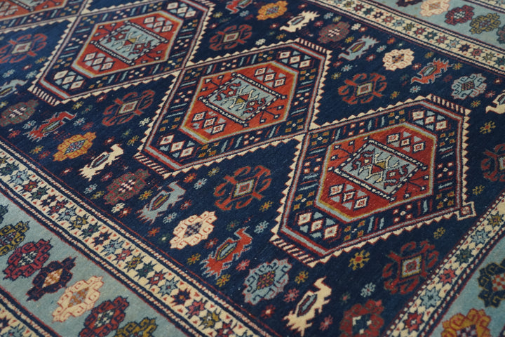 Antique Caucasian Shirvan Rug 3’3" x 4’5"