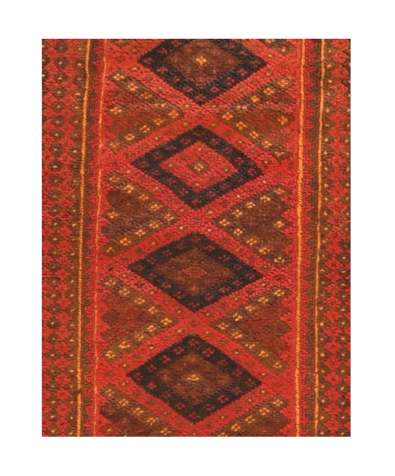 Vintage Afghan Long Rug 2’0" x 7’10”