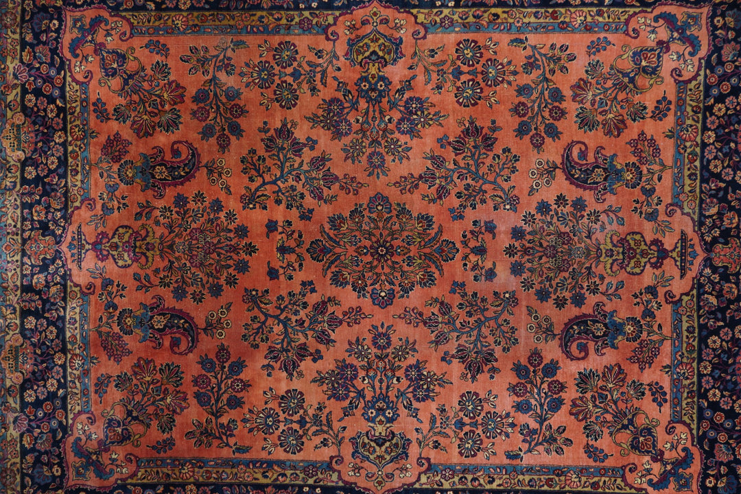 Antique Persian Kashan Rug 8'1" x 10'