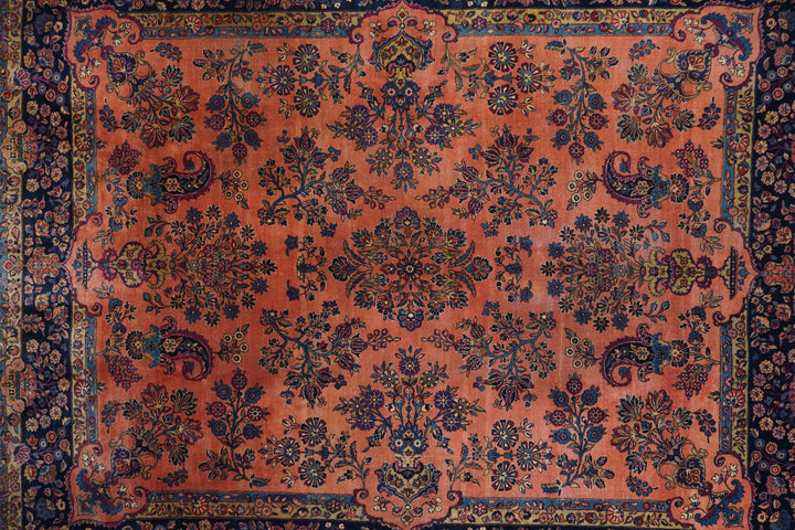 Antique Persian Kashan Rug 8'1" x 10'