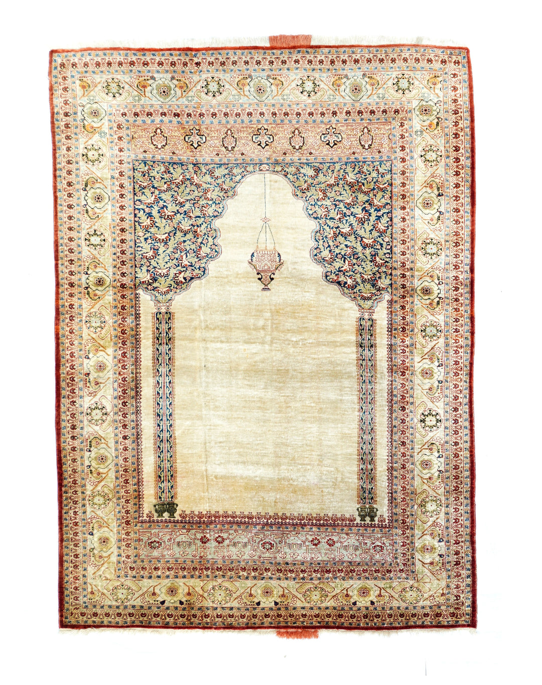 Antique Persian Tabriz Rug 4'0'' x 5'8''