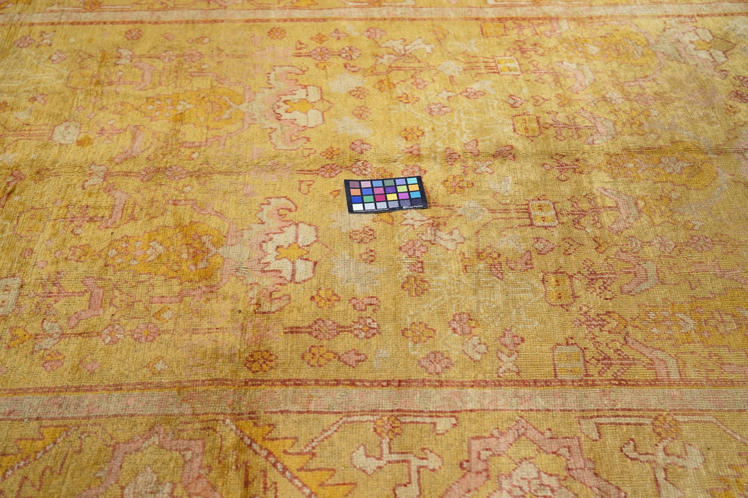 Antique Turkish Oushak Rug 7’2” x 14’10"