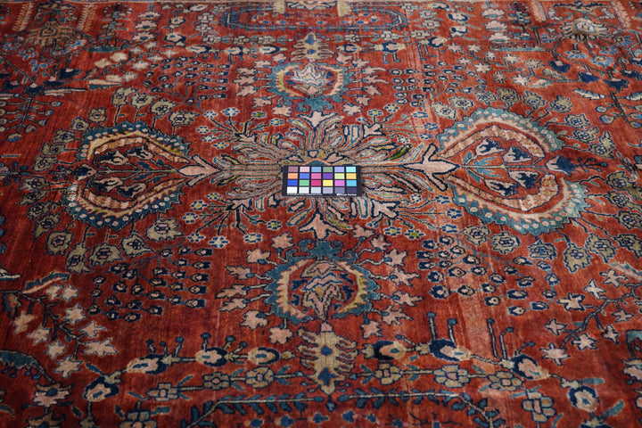 Antique Persian Mohajeran Sarouk Rug 7'1" x 11’1”