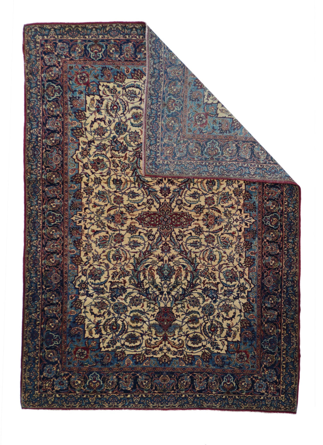 Antique Isfahan Rug 4'10'' x 6'8''