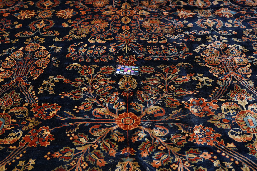 Antique Persian Mohajeran Sarouk Rug 13'0" x 21’10”