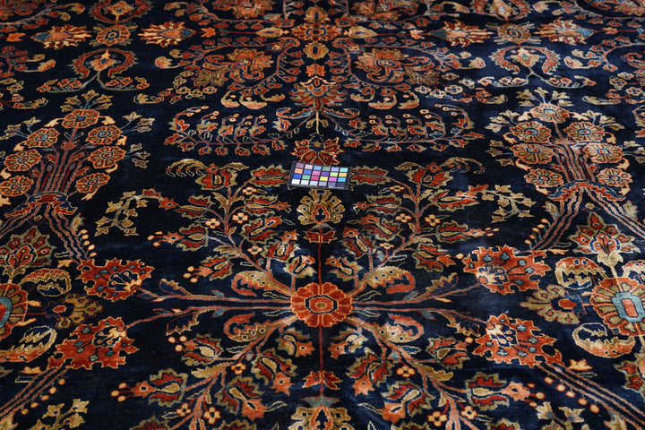 Antique Persian Mohajeran Sarouk Rug 13'0" x 21’10”